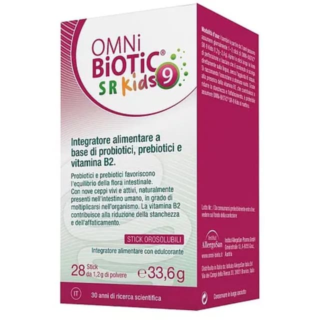 Probióticos con bacterias del ácido láctico – 28 sticks | OMNI BIOTIC SR 9 KIDS