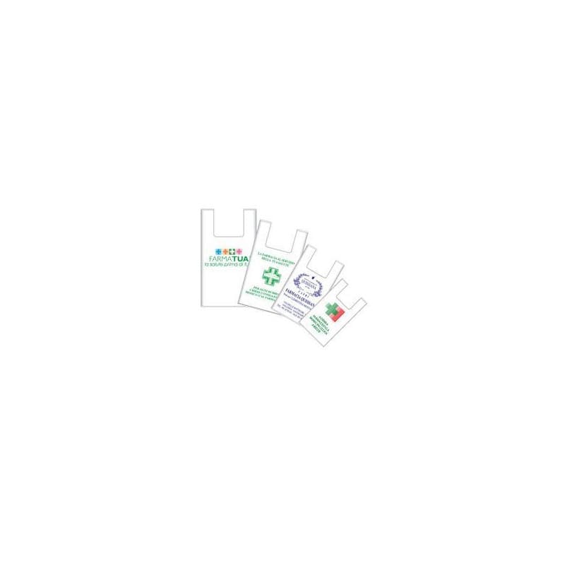 Bolsas biodegradables Shopper 22+13x40 cm – bolsas compostables, 5 kg