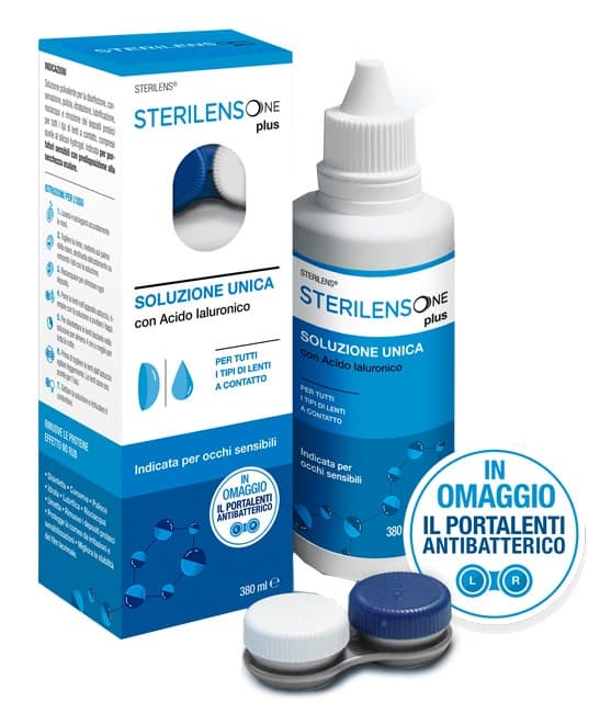 Sterilens One Plus – Solución todo en uno para lentes de contacto, 380 ml
