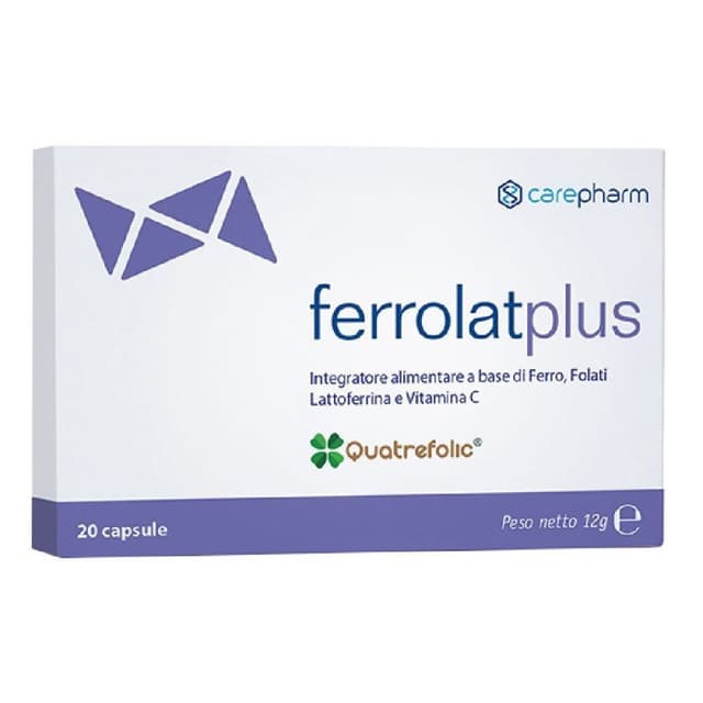 Hierro + Vitamina C – 20 cápsulas | Ferrolat Plus