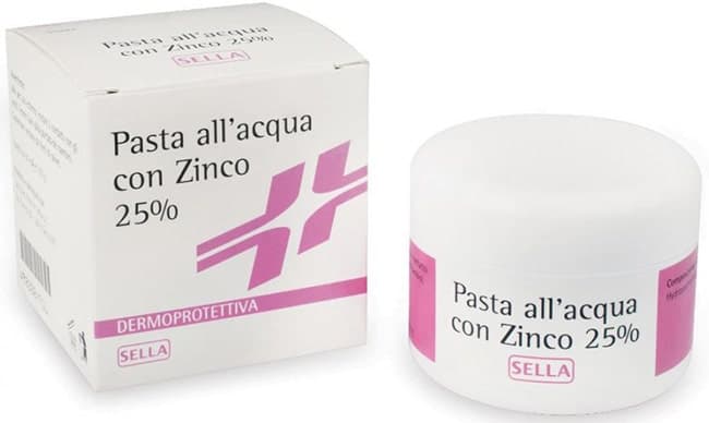 Pasta all'Acqua con Óxido de Zinc 25 % – Pasta protectora para la piel 100 ml
