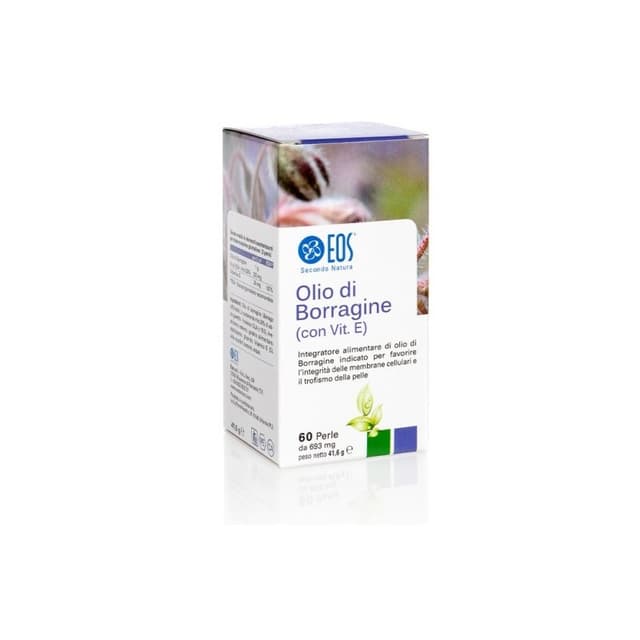 EOS Aceite de Borraja 690 mg – 60 cápsulas con ácido gamma-linolénico