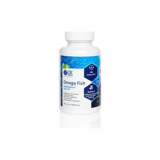 Omega-3 EPA y DHA + Vitamina E – 90 perlas | EOS Omega Fish TG 1000