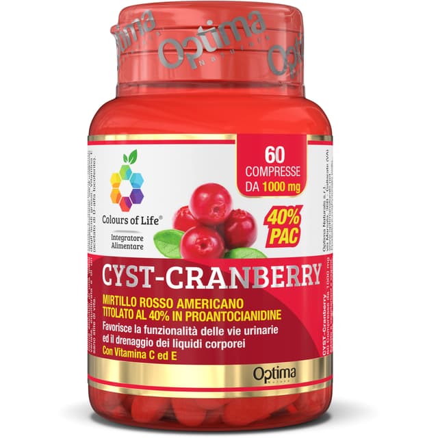 Cranberry con Vitamina C y E Optima – 60 comprimidos