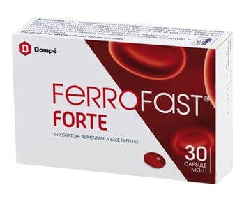 Hierro 3,43 g – 30 cápsulas blandas | Ferrofast Forte