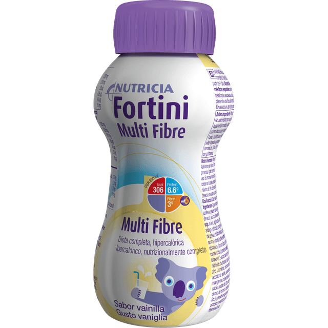 Fortini Multi Fibre Vainilla – Batido nutricional infantil, 200 ml