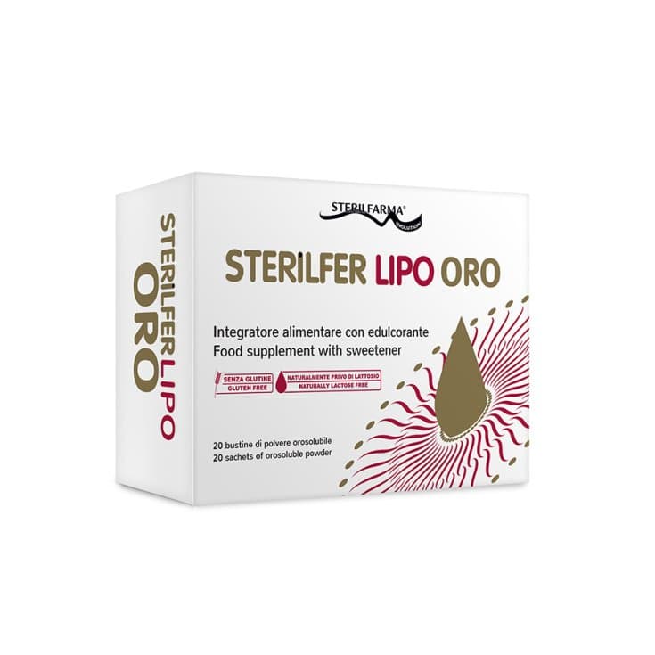 Hierro 30 mg – 20 sobres | Sterilfer Lipo Oro