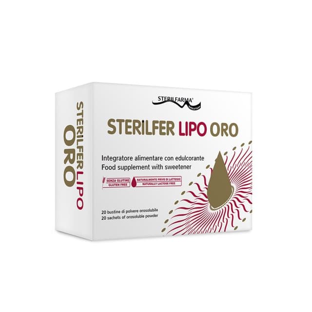 Hierro 30 mg – 20 sobres | Sterilfer Lipo Oro
