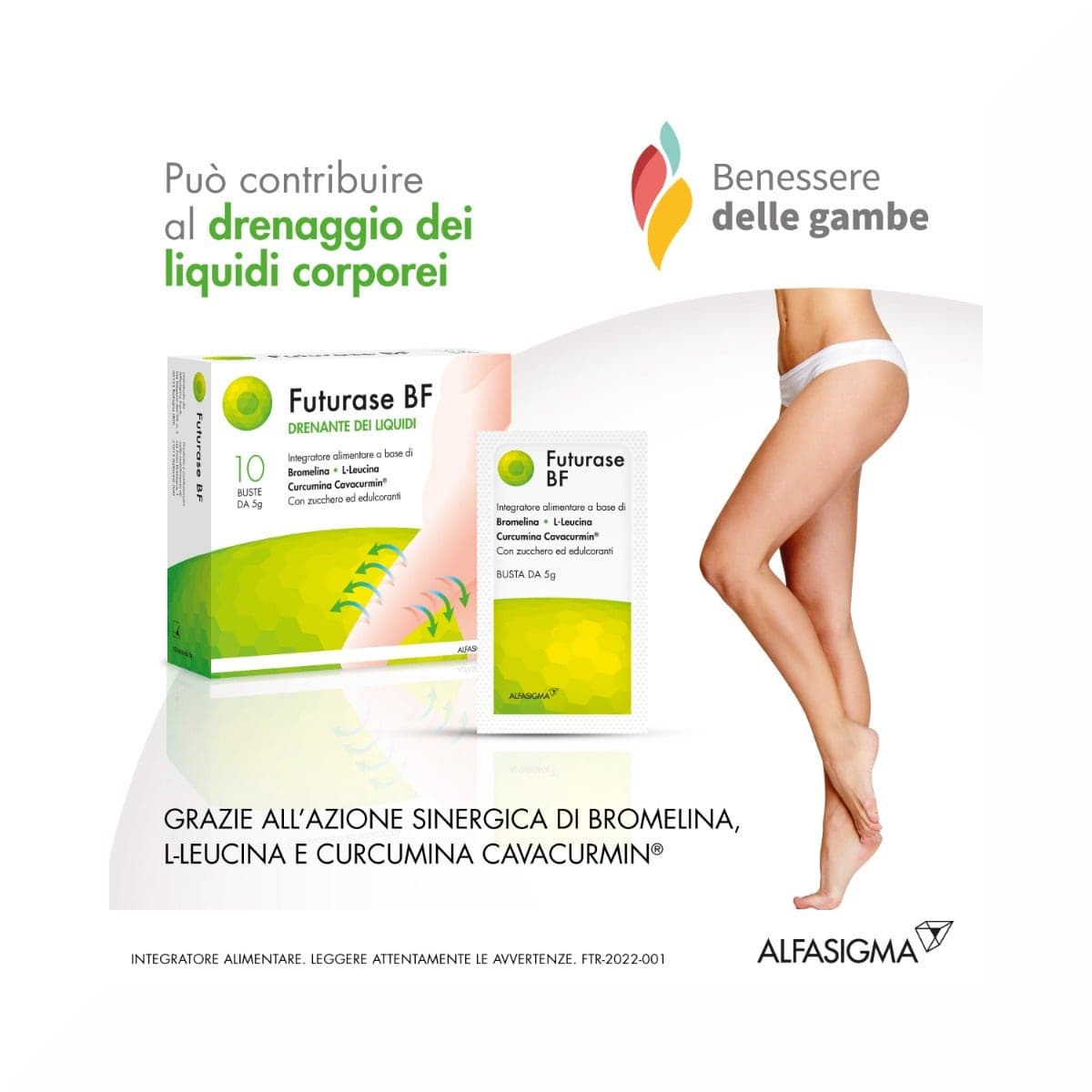 Futurase BF L-Leucina 700 mg + Cúrcuma – 10 sobres de 5 g