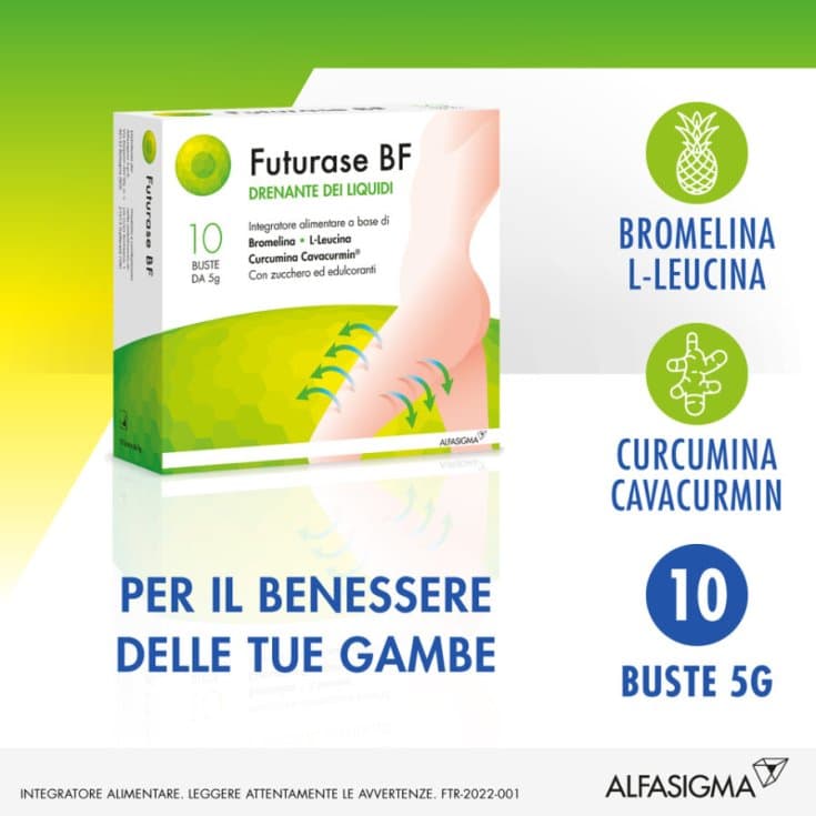 Futurase BF L-Leucina 700 mg + Cúrcuma – 10 sobres de 5 g