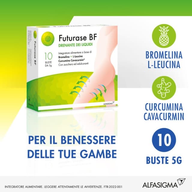 Futurase BF L-Leucina 700 mg + Cúrcuma – 10 sobres de 5 g