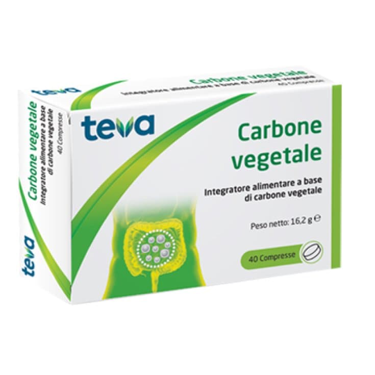Carbón Vegetal Teva – 40 comprimidos