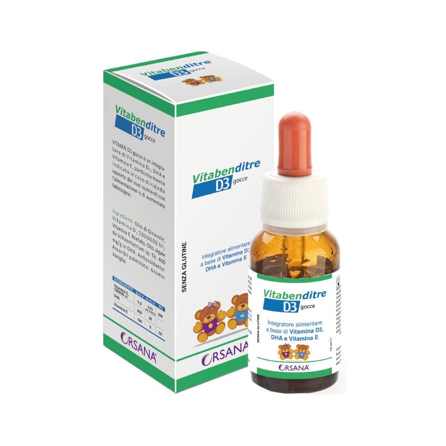 Vitamina D3 + Omega-3 DHA – 15 ml gotas | Vitaben D3