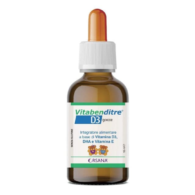 Vitamina D3 + Omega-3 DHA – 15 ml gotas | Vitaben D3
