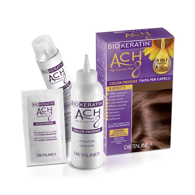 Biokeratin ACH8 Tinte Capilar 4/M Castaño Caoba – Coloración