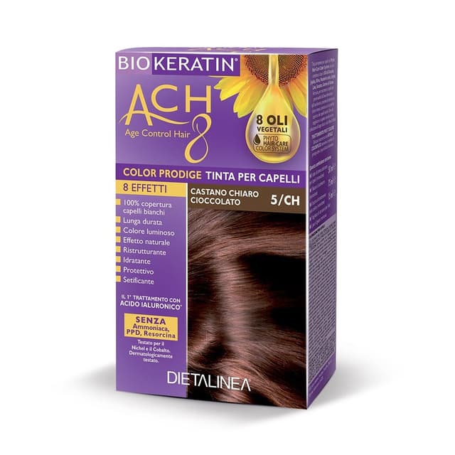 Biokeratin ACH8 Tinte Capilar 5/CH Castaño Chocolate – 1 aplicación