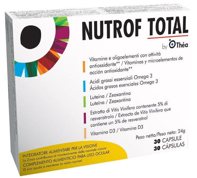 Omega-3 + Luteína – 30 cápsulas | Nutrof Total
