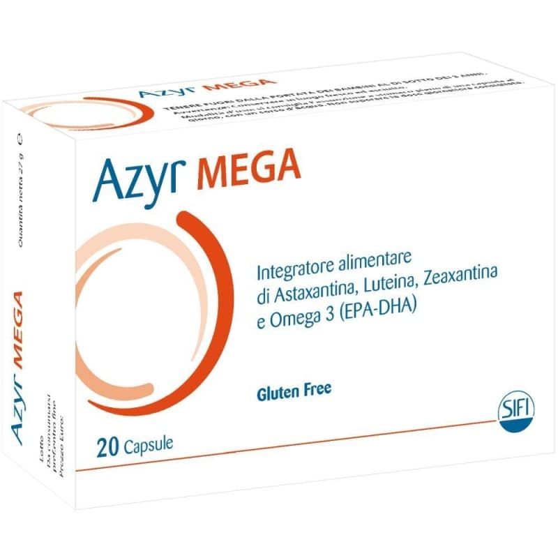 Omega-3 EPA y DHA + Vitamina C – 20 cápsulas | Azyr-Mega 20