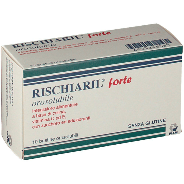 Colina + Vitamina C + Vitamina E – 10 sobres | Rischiaril Forte