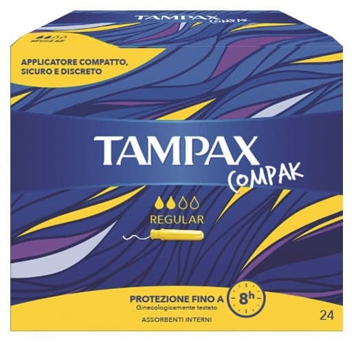 Tampax Compak Regular Tampones con aplicador – 24 unidades