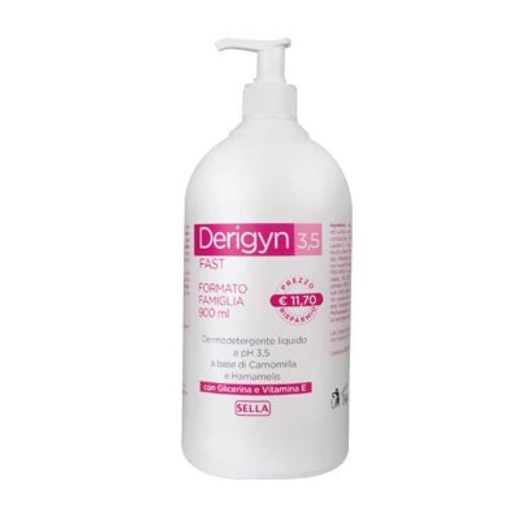 Derigyn-Fast 3,5 Ahorro – Loción íntima de 900 ml, pack de ahorro