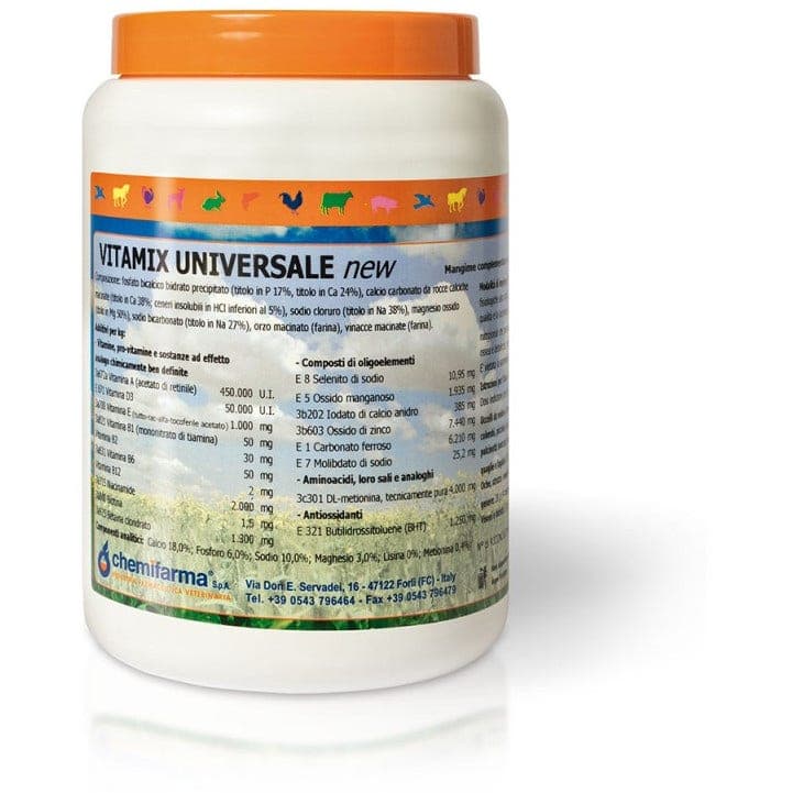 Vitamix Universale – 1 kg de complemento vitamínico para administración oral en animales