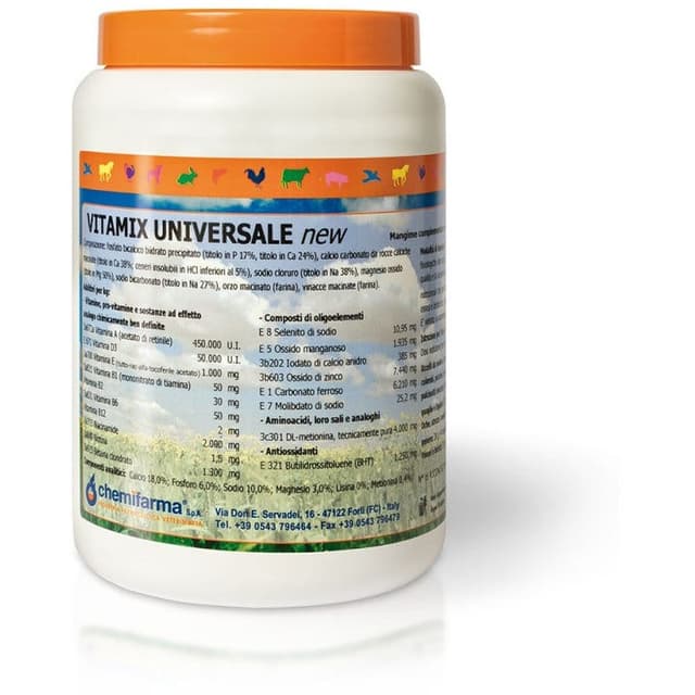 Vitamix Universale – 1 kg de complemento vitamínico para administración oral en animales