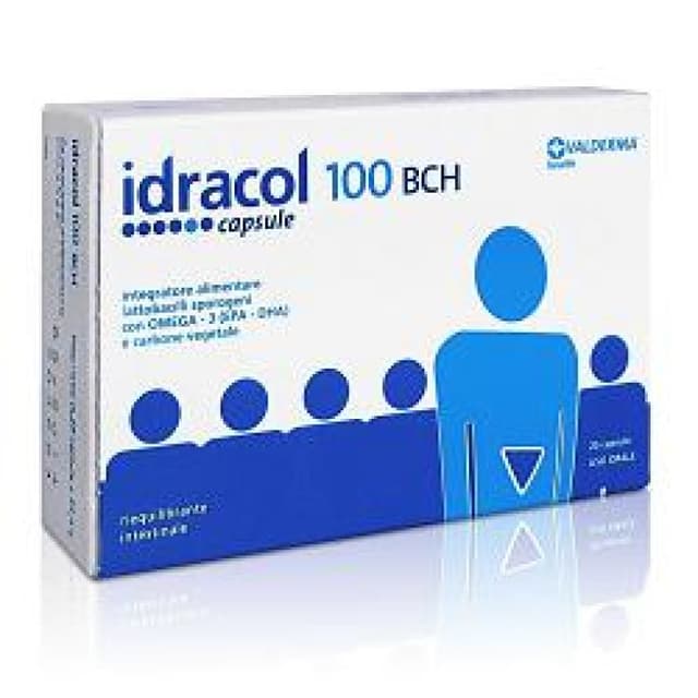 Omega-3 EPA y DHA + Probióticos con bacterias lácticas – 20 cápsulas | IDRACOL 100 BCH