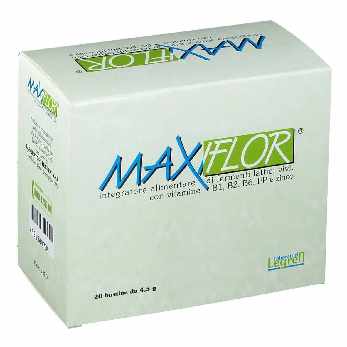 Maxiflor Probióticos con Bacterias Lácticas – 20 sobres | Legren Maxiflor