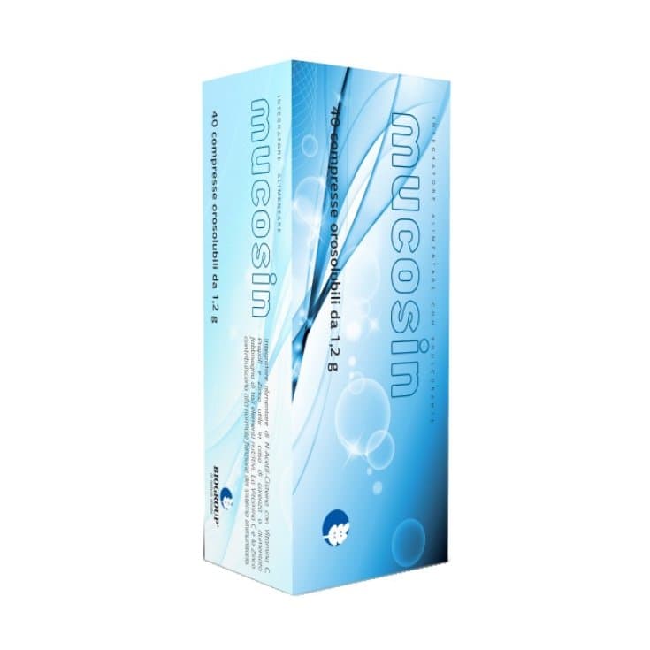 N-Acetilcisteína + Vitamina C – 40 comprimidos de 1200 mg | Mucosin Complemento alimentici