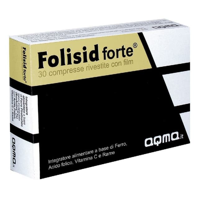 Hierro + Vitamina C – 30 comprimidos | Folisid Forte