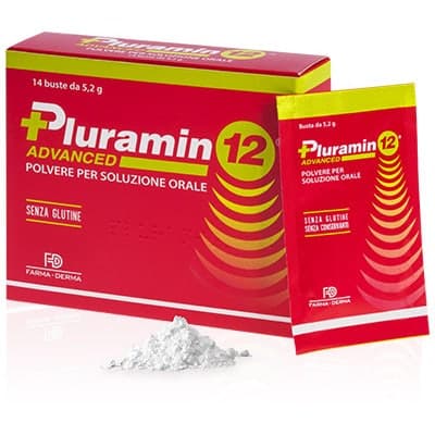 PLURAMIN 12 – Aminoácidos + Vitamina B6 – 14 sobres