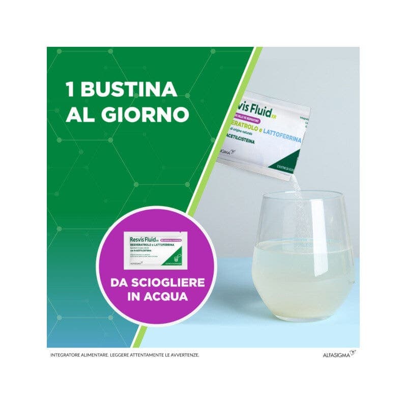 N-Acetilcisteína 600 mg + Resveratrol – 12 sobres | Resvis Fluid XR Biofutura