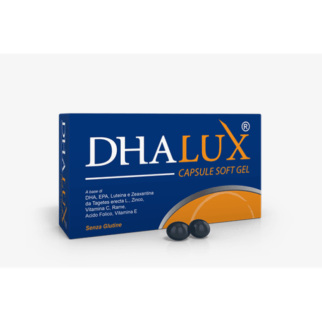 DHALUX – Omega-3 EPA y DHA + Luteína – 30 cápsulas blandas