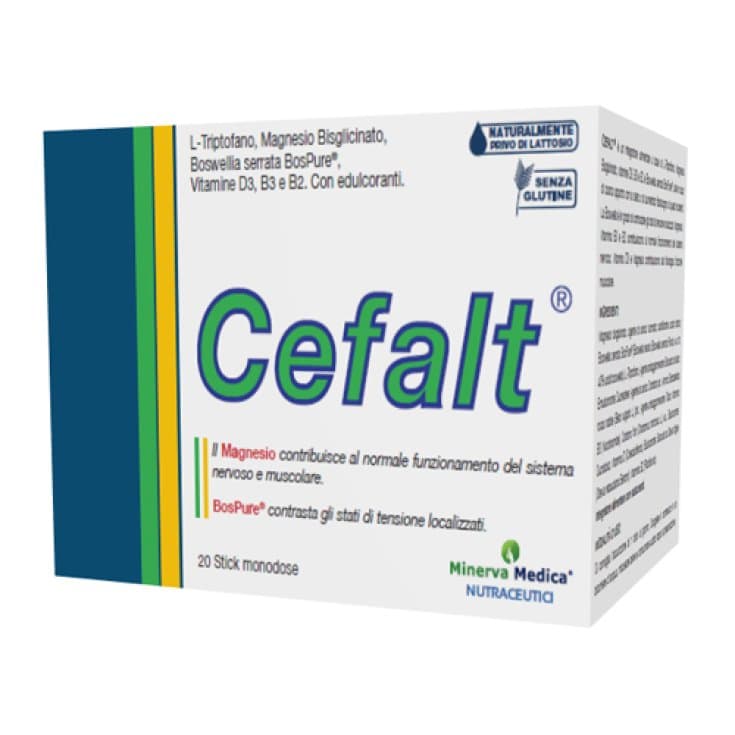 Cefalt – Magnesio 225 mg + Boswellia, 20 sobres