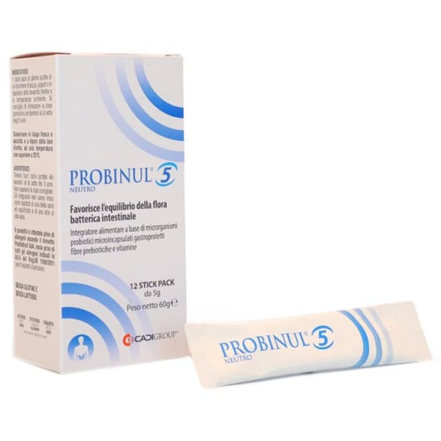 Probinul 5 Neutro – Inulina + Vitamina C – 12 sobres