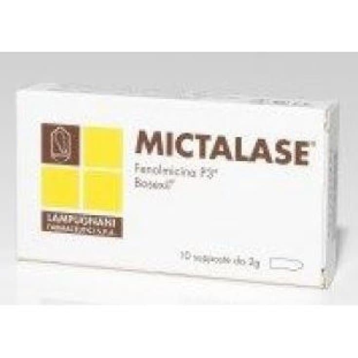 Mictalase – 10 supositorios, 2 g
