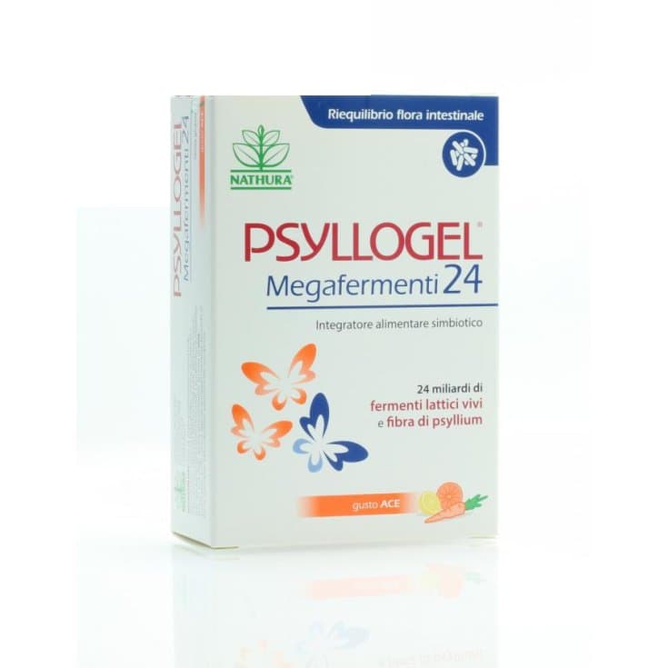 Psyllogel Megaferm – Cáscara de psyllium y probióticos – 12 sobres