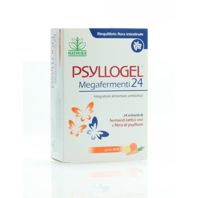 Psyllogel Megaferm – Cáscara de psyllium y probióticos – 12 sobres