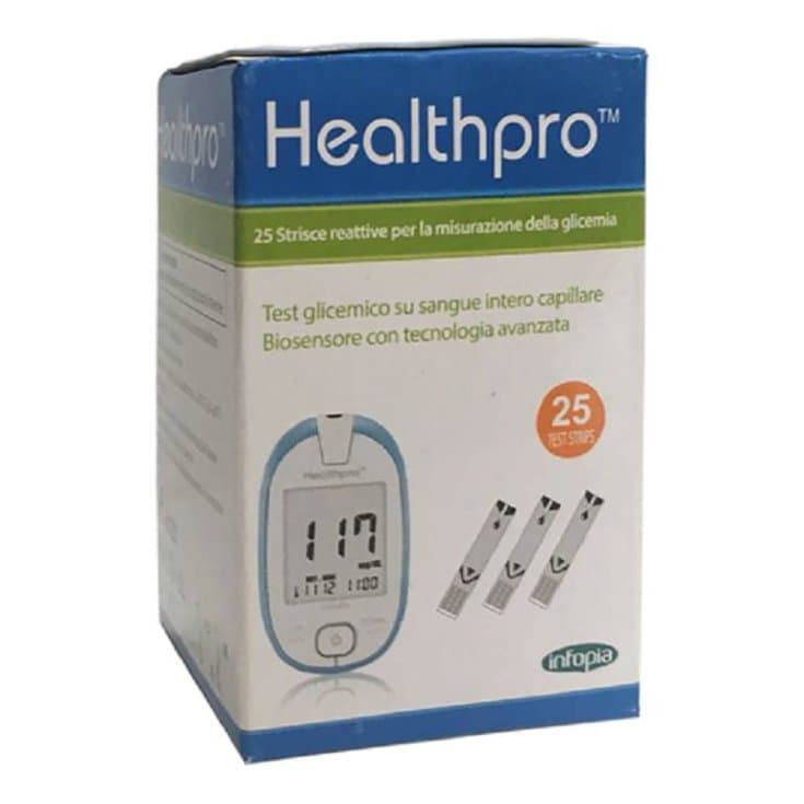 Tiras reactivas HealthPro – 25 unidades