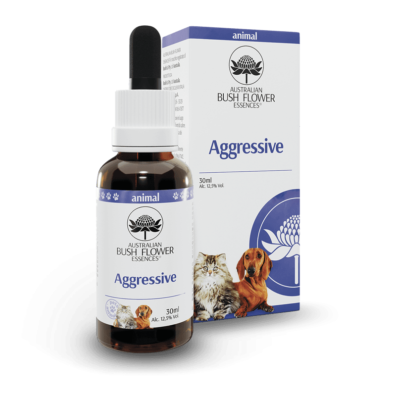 Aggressive 30 ml – Gotas de esencia floral australiana para animales