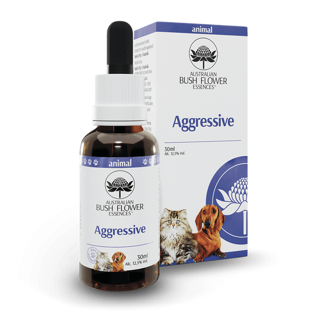 Aggressive 30 ml – Gotas de esencia floral australiana para animales