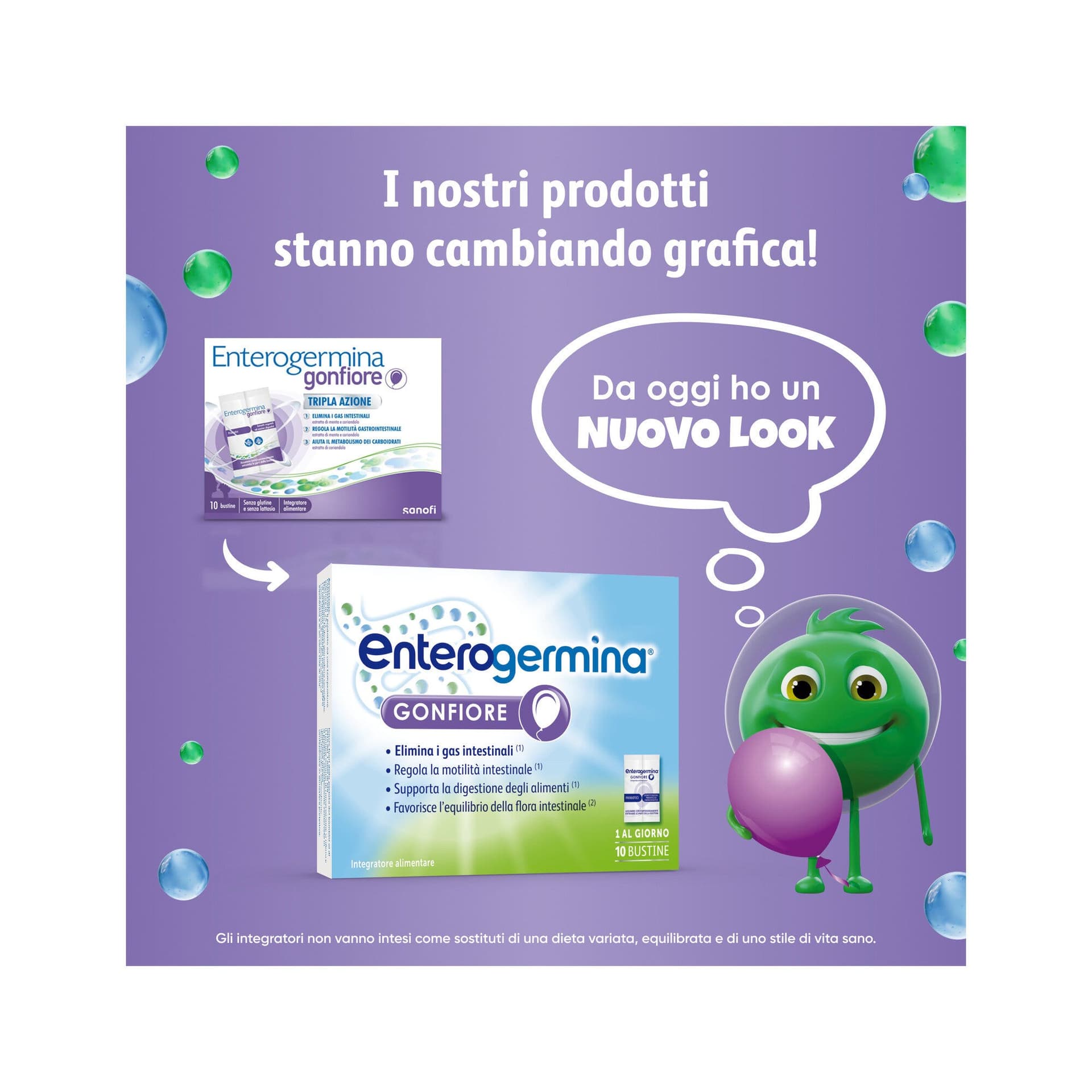 Enterogermina Gonfiore – 10 sobres de probióticos