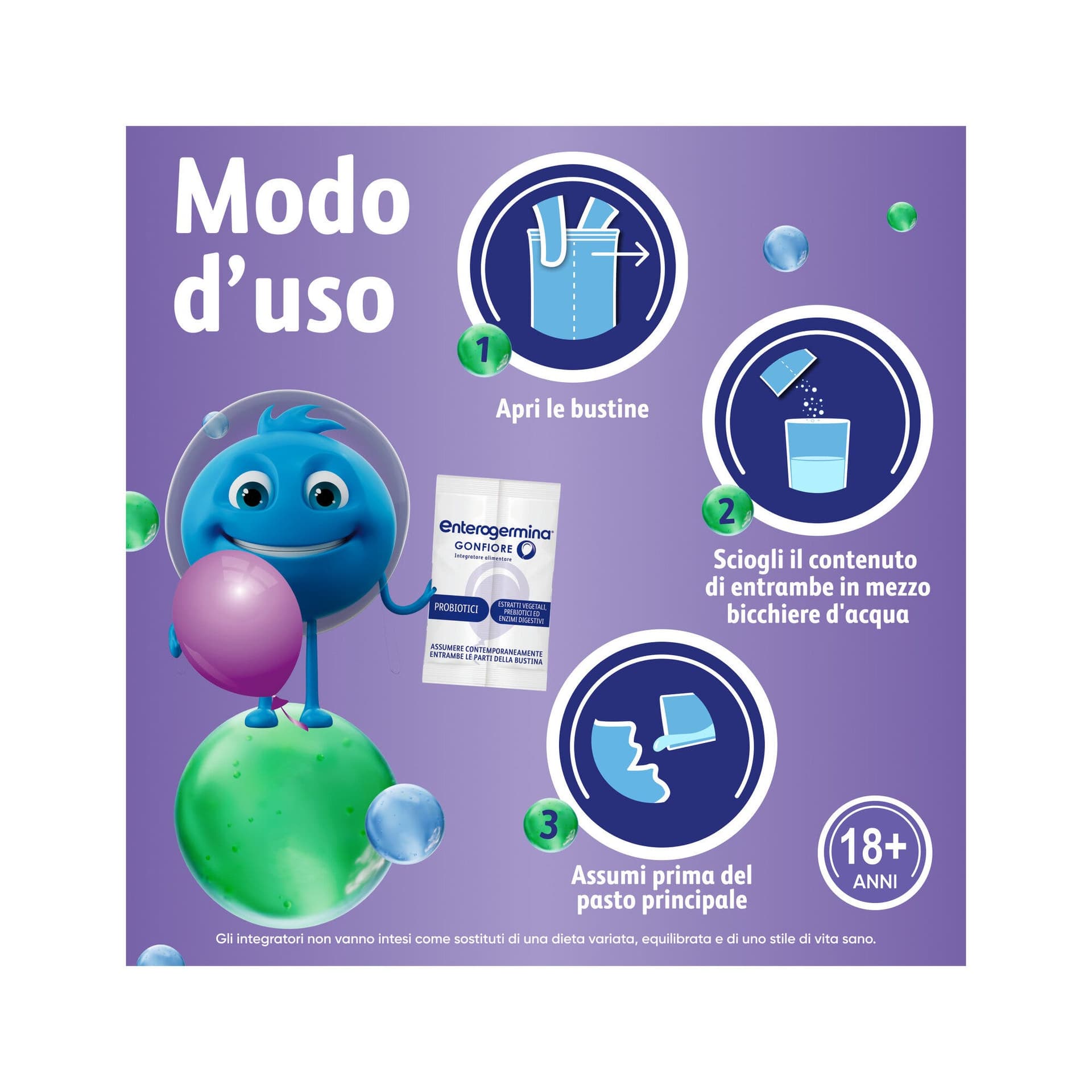 Enterogermina Gonfiore – 10 sobres de probióticos