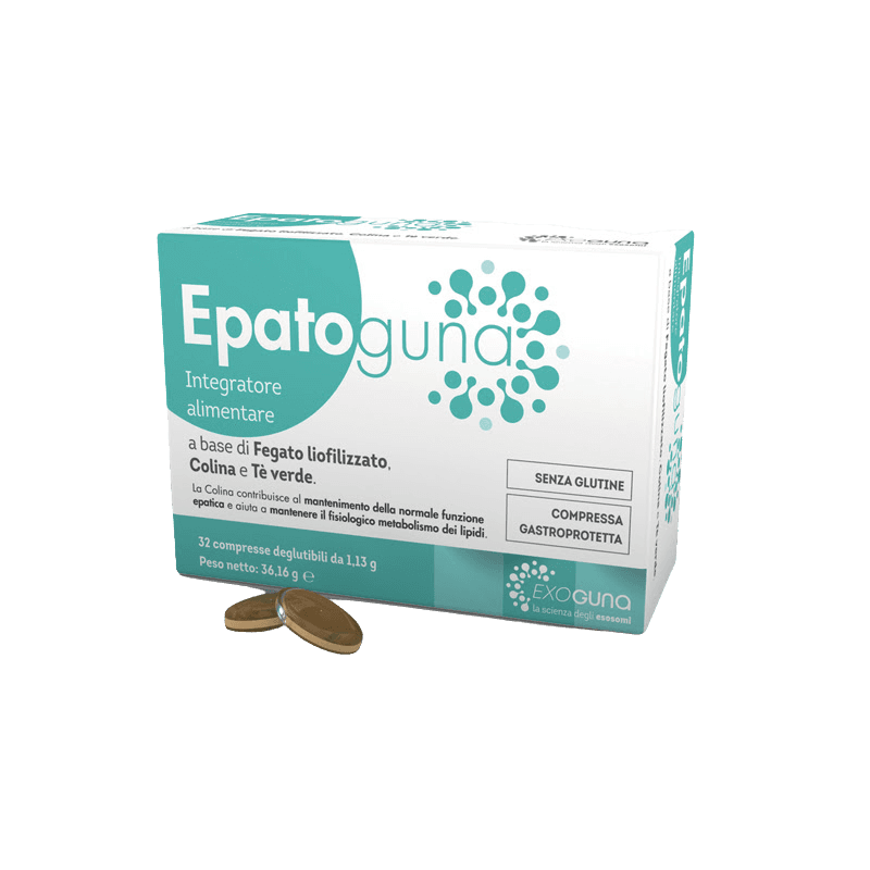 Colina 165 mg – 32 comprimidos | Epatoguna