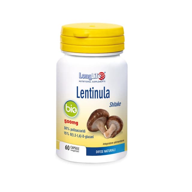 LongLife Lentinula Bio Shiitake – 60 cápsulas
