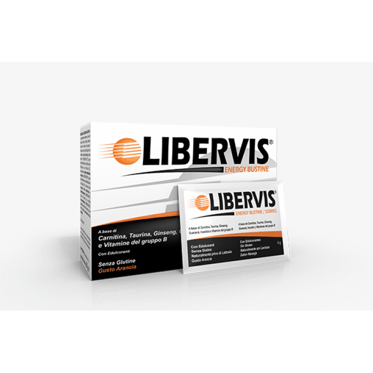 Libervis Energy Orange – L-Carnitina + Ginseng – 20 sobres