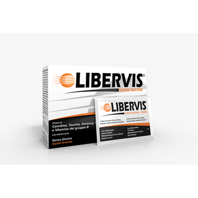 Libervis Energy Orange – L-Carnitina + Ginseng – 20 sobres