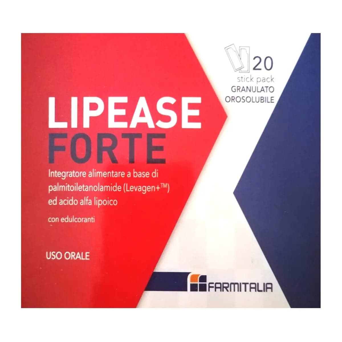 Palmitoiletanolamida (PEA) 300 mg – 20 sobres para disolver en la boca | Lipease Forte