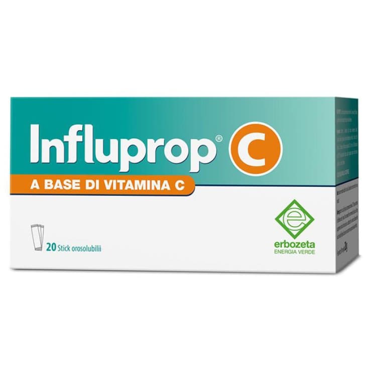Influprop C Sticks – 20 sticks orales con vitamina C, acerola y equinácea